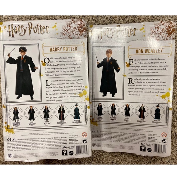 Harry Potter & Ron Dolls Film-Inspired Collector Hogwarts Wizarding World NEW - Picture 5 of 7